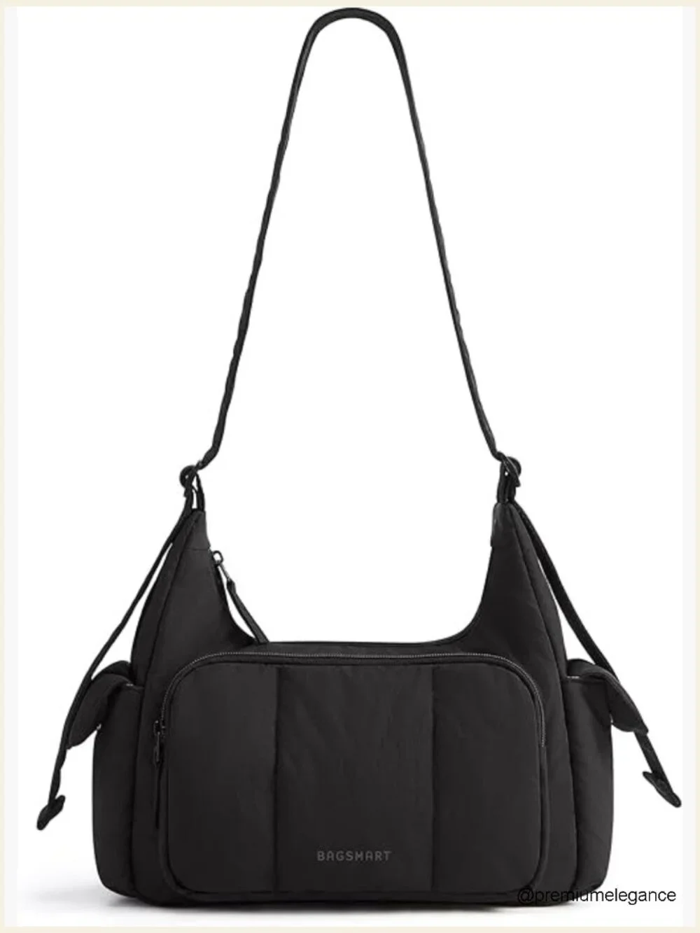 6L Crossbody Puffer Hobo Bag with Adjustable Strap, Nylon, Lightweight